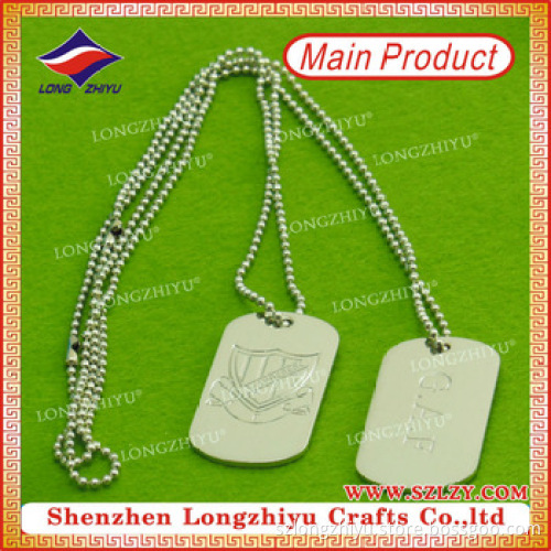 Aluminium Tag with Ball Chain for Dogs